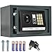 TecTake® Massiver Elektronischer Safe Tresor 20 X 31 X 22cm 4,6 kg schwarz inklusive 4 Batterien