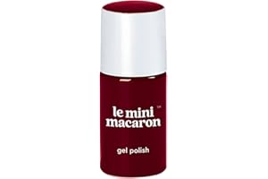 Le Mini Macaron • Vernis à Ongles UV 3 en 1 • Nail Gel Semi-Permanent • Séchage LED • Sour Cherry Couleur Bordeaux Cerise • 8,5ml