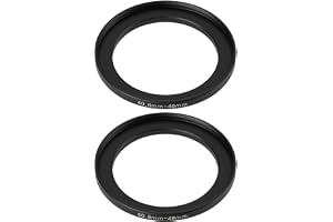 VGOL 2 st kamerafilter ringadapter 40,5 mm-49 mm aluminium step-up ringadapter för DSLR-linser och ND UV CPL IR-filter