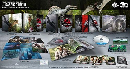 JURASSIC PARK III FullSlip + Lenticular Magnet Steelbook™ Limited Collector's Edition Numbered Only 800 Made Region Free