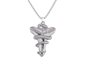 YAHOYA Basketball Fan Memorial Naszyjnik Wisiorek Viper Mamba Cross Naszyjnik Chłopcy i dziewczęta Biżuteria Modne Matching