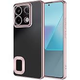 Zore Xiaomi ile uyumlu Redmi Note 13 Pro 5G Kılıf Kamera Korumalı Logo G&ouml;steren Zore Omega Kapak Rose Gold