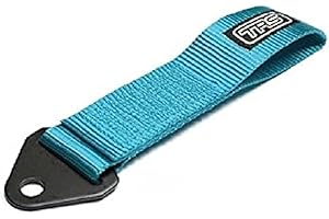 TRS-MOTORSPORT AS-Miami-Blue Original TRS Schlaufe Universal Abschleppschlaufe Abschleppöse Racing türkis Tow Hook JDM Tuning