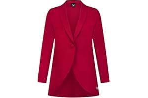 19V69 ITALIA Damska marynarka Mono Bordeaux Blezer, M, bordowy, M