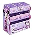Disney Minnie Mouse Wooden Multi Bin Toy Organiser (Purple)