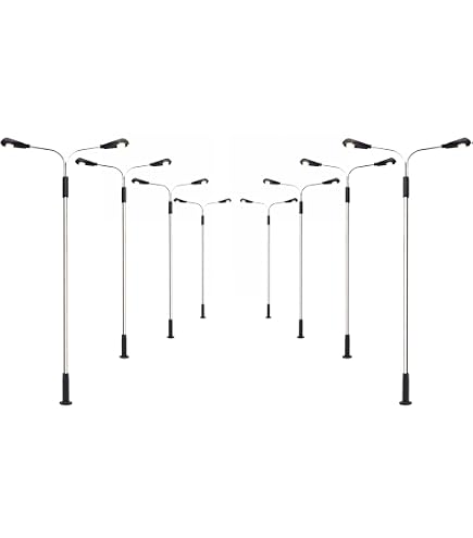 Lot De 5 Feux De Cour Doubles LED Pour Modélisme Ferroviaire - Échelle OO - 3V