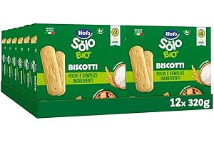 Hero Solo Bio, Biscotti Solubili 100% Biologici, senza zuccheri aggiunti e senza olio di palma - 12 confezioni da 320 gr