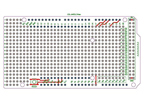 WINGONEER Prototype PCB for Arduino MEGA 2560 R3 Shield Board DIY - 4