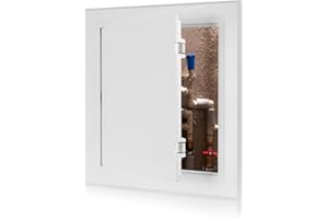 KR KITCHENRAKU Access Panel 200x200 mm - Paintable Easy Access Doors with Hidden Hinges, Flush Fit ABS Inspection Hatch for Drywall, Wall and Ceiling Electrical Plumbing