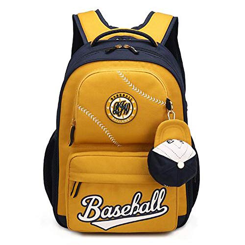 Preisvergleich Produktbild Amerikanische Baseballmützen verringern 3-6 Grade mit Änderungsbeutelgrundschulschüler-Um... Uns (Farbe : Gelb)