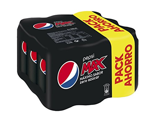 Pepsi Max Zero refresco sin Azúcar - Pack de 9 x 33 cl - Total: 2970 ml