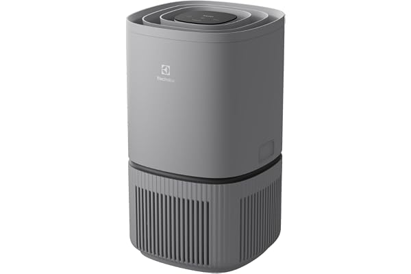 Electrolux Pure 300, Purificateur d'Air HEPA-Filtration Multicouche, Système AirSurround, Circulation d'Air 360°, Mode Nuit Silencieux 20 dB(A), EPO30311UG, Gris