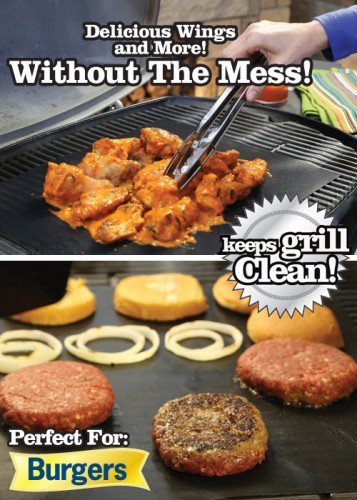 BBQ-Grillmatte für Gas- und Kohlegrills – 2er Set für Backofen und Grill - 2