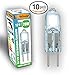 Price comparison product image Vorfreude® Lifetime Guaranteed > Halogen G4 12v 20W Bulbs 10x > Pack of 10 > 2500 Hour, 25% longer life, Warm White Dimmable Capsules with Eco Watts, Energy Saving in Cool Clear Bulb (20 Watt)