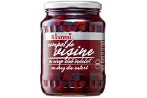 Cerises aigres au sirop - Raureni - 720g - Produit de Roumanie