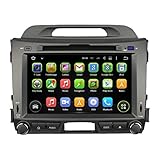 Android 5.1 Lollipop OS OS 2din coche estéreo para Kia Sportage(2010-2015), Rockchip 3188 Cortex A9 de cuatro núcleos de CPU 1.6G,sumsang DDR3 1G de RAM,16G de memoria flash NAND,capacitiva de múltiples puntos de la pantalla táctil