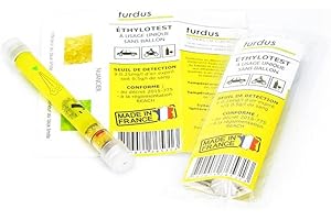 Le PRO du Médical - Test Funzionale DELL'ALCOL Senza Balloon per Auto, ADEGUATO agli Standard FRANCESI ED Europei, 0,5 G/L, Standard NFX.