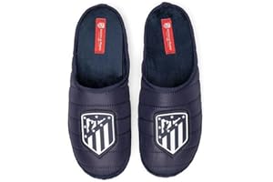 MARPEN SLIPPERS, Zapatillas de Casa de Invierno Oficiales del Atlético de Madrid de Fútbol Acolchadas para Hombre o Mujer