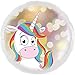 Produktbild Einhorn Kopf Ø 45cm + Einhorn Folienballon für Kinder + PORTOFREI mgl + Geschenkkarte + Helium & Ballongas geeignet. High Quality Premium Ballons vom Luftballonprofi & deutschen Heliumballon Experten. Tolles Luftballon Geschenk für Kinder und Ballon Deko Kindergeburtstag