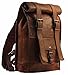 pranjals house leather vintage roll on backpack rucksuck /college backpack RS.2799.00