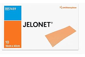 CELLWORLD Jelonet Paraffin Gauze Dressing 10cm x 40cm, Pack of 5