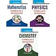 Physics, Chemistry and Mathematics Formulae & Definitions (Set of 3 Books)