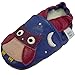 Soft Leather Baby girl Shoes with Suede Soles by Dotty Fish Cornflower Blue and Pink Owl design - 2-3 years