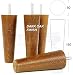 Produktbild 4 x Füße Ersatz Möbel Beine aus Holz 150 mm Höhe für Sofas, Stühle, Hocker M8 (8 mm) cwc825 dunkle eiche