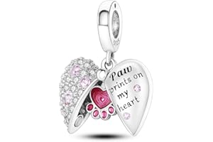 TINSLO Charme Perles en argent sterling 925 pour bracelet et collier Pandora Compatible avec bracelets européens pour femmes et filles B3