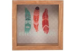 JONES HOME & GIFT Hucha de cristal enmarcado Boho Bandit Positivity