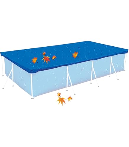 Bâche Rectangulaire Piscine Oxford 210D - Imperméable, Réfléchissante | Tailles 259x170 Cm à 400x211 Cm