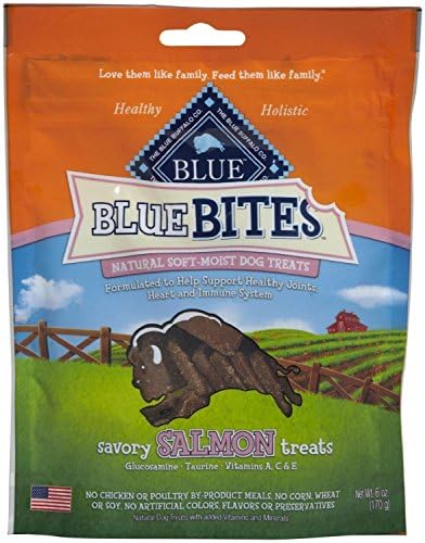 Blue Buffalo Salmon Bites Dog Treats, 6-Ounce by Blue Buffalo
