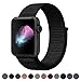 Produktbild HILIMNY Für Apple Watch Armband 38MM, Ersatz für iwatch Series 3, Series 2, Series 1 (Dunk Schwarz, 38MM)