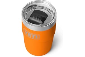 YETI Rambler Stackable Cup with Durasip Ceramic Lining, Vacuum Insulated, Stainless Steel Cup with Magslider Lid, King Crab, 8 oz (236 ml)