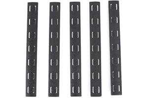 SBGJMY 5-Pack Mlok Keymod Rifle Handguard Protector Panneau de Protection de Rail en Caoutchouc pour Système de Garde-Main de Rail M-Lok Noir