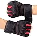 Produktbild KXIN Männer Und Frauen Hantel Armband Rutschfeste Handschuhe, Ausrüstung Krafttraining, Atmungsaktive Anti-Rutsch-Sport Fitness Halbfinger-Handschuhe,Red,L