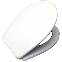 Toilettensitz Für CESAME ARETUSA - Weiß, Thermoplast, Mit Edelstahlscharnieren & Soft-Close
