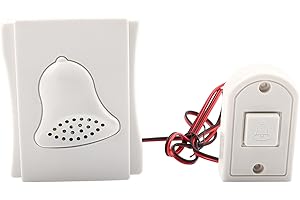 ASTIBYM Timbre de puerta con cable, timbre Ding Dong, timbre de puerta, timbre de acceso a la puerta, timbre para el sistema de control de acceso de la oficina en casa