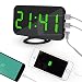 Produktbild Rifuli-Küche, Haushalt & Wohnen Wecker Digitaler der Uhr-LED mit USB-Port für Telefon-Ladegerät Touch-Activated Snooze Hausgarten Küchenzubehör Uhren elektronischer Alarm