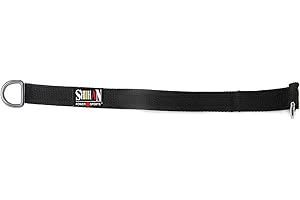 SHIHAN POWER-SPORTS Shihan Portable Weight Loader Pin/Strap 15inch strap 3 inch ring OLYMPIC WEIGHTS Loading Pin strap - Ideal for Triceps Weight adding strap,