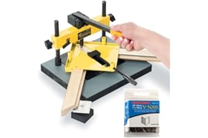 Logan Graphics Model F300-1 Studio Frame Joiner with One Package of 200 Logan 3/8 (10mm) V-nails Logan Framing Tool Hardware