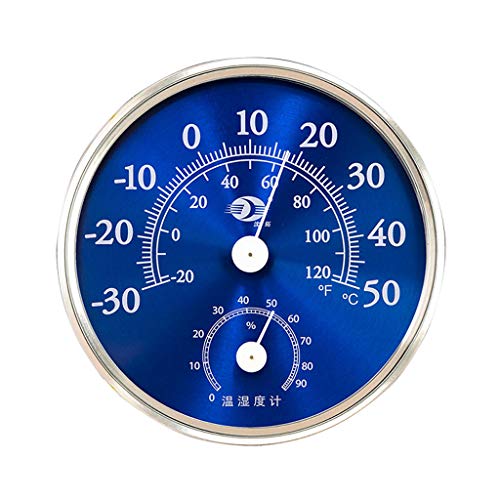 Preisvergleich Produktbild Temperatur- und Luftfeuchtigkeitsmessgerät-Ausgangsi... Präzision an der Wand befestigte große Zahl (Farbe : Blau)