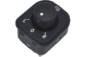 KASTURRBOO Interruptor Control Espejo Lateral Golf 5, KASturbo Perilla del espejo de vista lateral para CC PLUS SHARAN TIGUAN PASSAT 1K0959565H 1K0959565K 1K0959565F