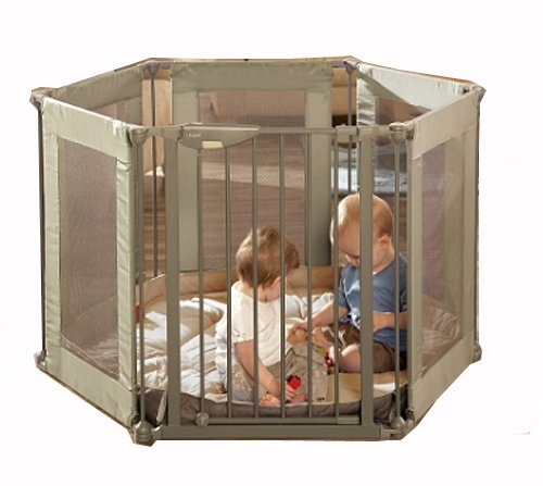 Lindam Safe and Secure Fabric Play Pen Neutral