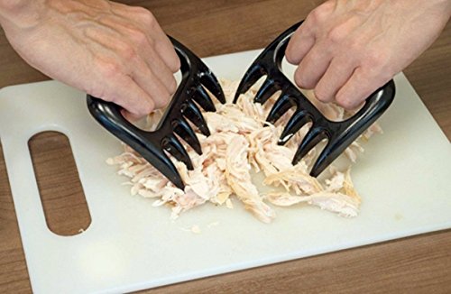 Kicty® Fleisch Gabel Greifer mit Pinsel Pork Abzieher für Fleisch Handler Schnitzen – Pulled Pork Werkzeug für Schweinefleisch Butts, Schweinefleisch Schultern für BBQ, Picknik 2 Stücke – Der Klassiker für die professionelle Küche - 6