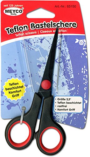 Teflon Bastelschere Schere Spitz Rostfrei, Komfort Griff