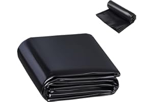 Ywanwj 6X6m Bâche pour Bassin Jardin,piscines, Membrane renforcée Liner De Bassin en HDPE Robuste,Revêtement De Bassin Extérieur Membrane Jardins Aquatiques Liner Gardens Pools Cascades d'eau