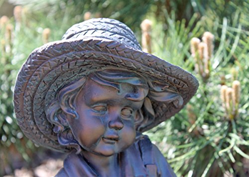 Solar Springbrunnen NSP5 Knabe mit Schale Zierbrunnen Brunnen Solarbrunnen Gartenbrunnen - 3