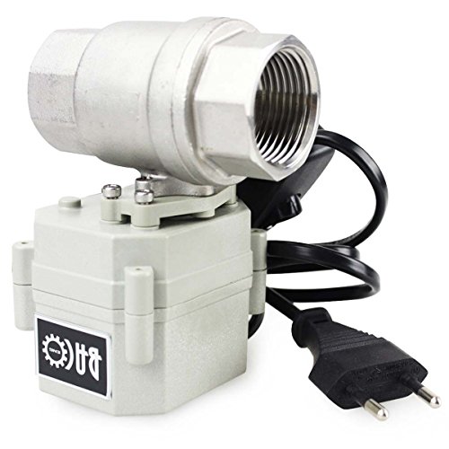 BACOENG AC110/230V 2 Wege 1″ Edelstahl Motorkugelhahn Elektrische Zonenventil mit Stecker NC - 4