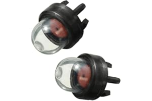 Apofly Mini Carburetor Oil Bubble Petrol Snap Primer Fuel Bulb Pump Replacements Kit for Hedge Trimmer Lawn Mower Chainsaw Accessories 2 Pcs